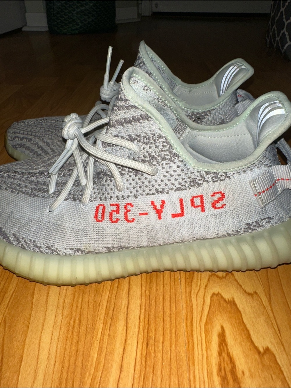 Yeezy Boost 350 V2 'Blue Tint' - Grey with Red SPLY-350
